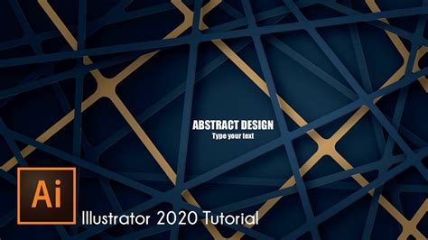 Adobe Illustrator Abstract Line Background Tutorial Youtube