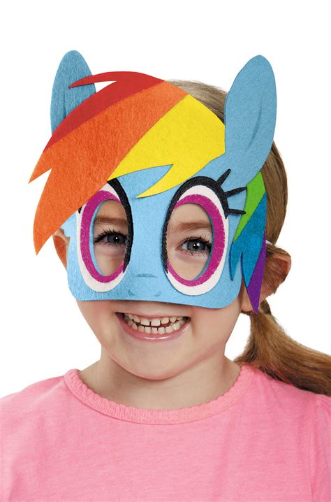 Disguise Rainbow Dash Felt Mask Costume One Size Child