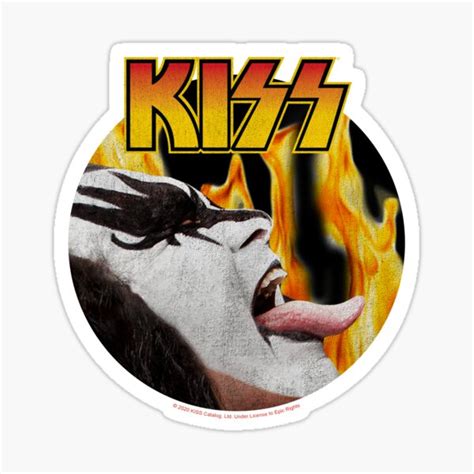 kiss lick it up sticker for sale by hawkstonedesign redbubble