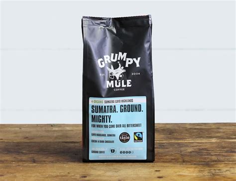 Sumatra Gayo Highlands Ground Coffee Organic Grumpy Mule 227g