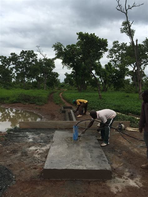 A New Borehole Platform Is Being Built In The Village Of Jablajo