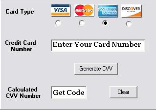 Generate up to 999 values per click! Credit Card Generator: Credit Card Generator