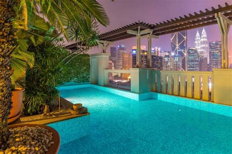 A Malaysian Penthouse With Its Own Rooftop Pool Rooftop Pool Pool