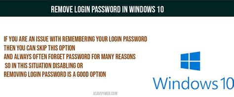 How To Remove Login Password On Windows 10 Pureinfotech Or Disable