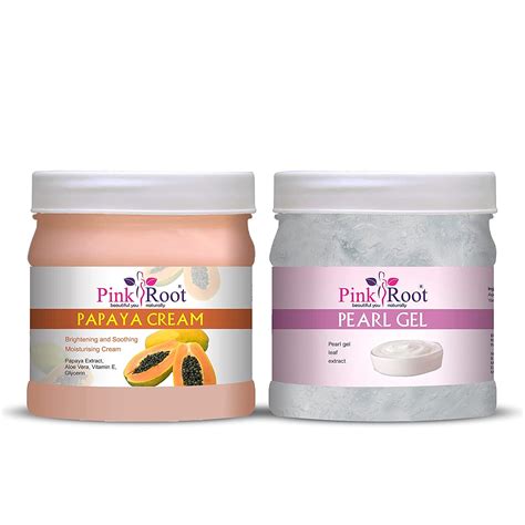 Pink Root Papaya Cream Gm With Pearl Gel Gm Amazon In Beauty