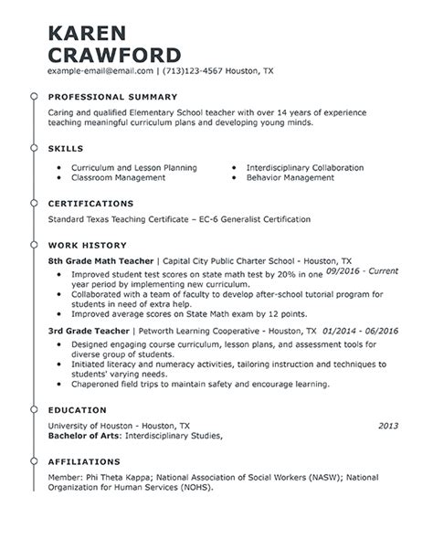 English teacher resume samples with headline, objective statement, description and skills examples. Professional Teacher Resume Examples | Teaching | LiveCareer