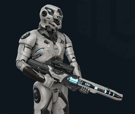 20 Creative Scific 3d Robot Models And Game Character Designs