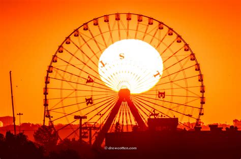 Heres A Picture I Took Of The Sun And The Texas Star Ferris Wheel In