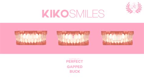 Kiko Smiles Realistic Teeth Straight Gapped And Buck🦷