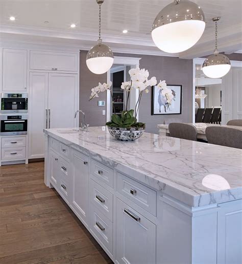 Kitchen Island Design Ideas With Marble Countertops 34 
