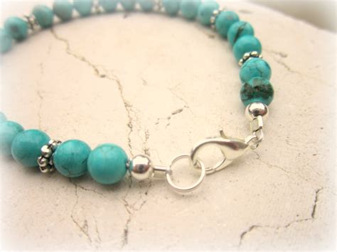genuine round turquoise bracelet unisex turquoise bracelet etsy
