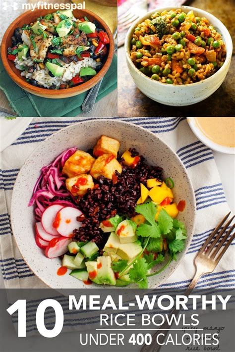 Lose weight by tracking your caloric intake quickly and easily. 10 Meal-Worthy Rice Bowls Under 400 Calories | MyFitnessPal