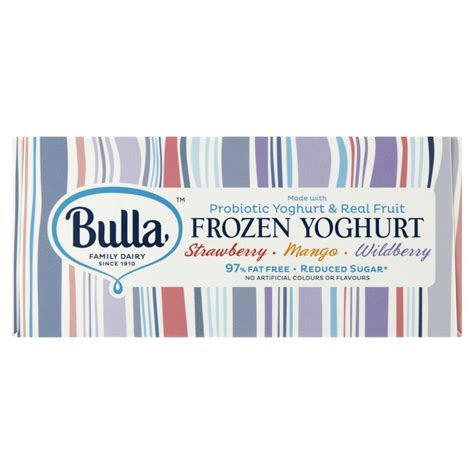 Bulla Frozen Yoghurt Stick Pack — Strawberry Mango Wildberry Pack Of