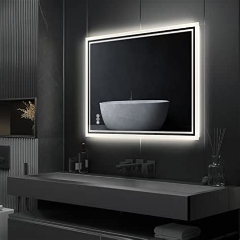 Wisfor Led Illuminated Bathroom Mirror 600 X 800mm Rectangular Dimmable Backlit Lighted Wall