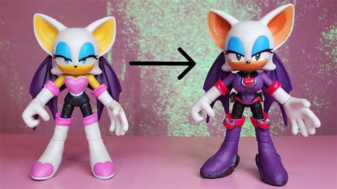 Sonic Prime Rouge The Bat Jakks Pacific Custom Figure Youtube