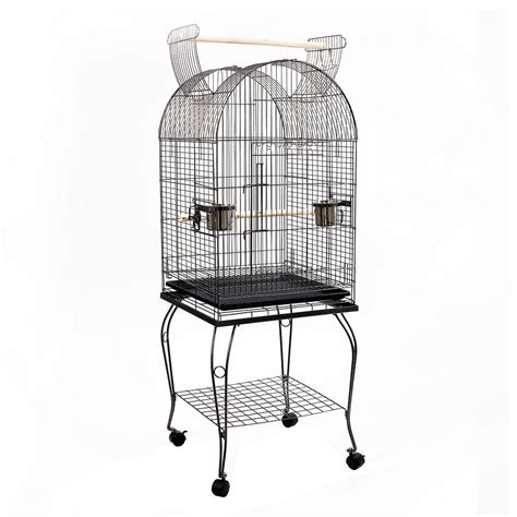 Large Bird Cage Budgie Parrot Aviary With Perch And Stand