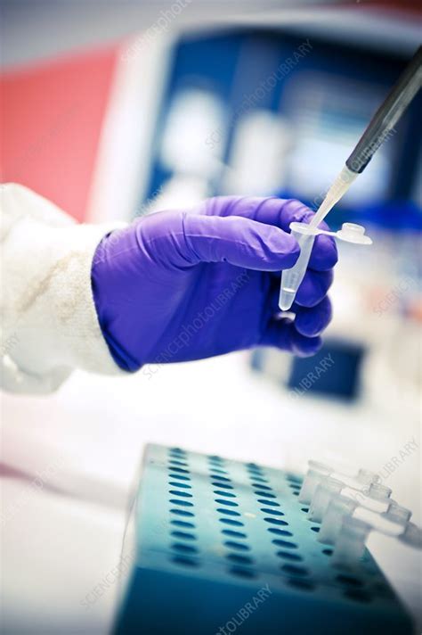 Entering a closed test server is only possible with an invite code. Pipetting liquid into a test tube - Stock Image - C010 ...