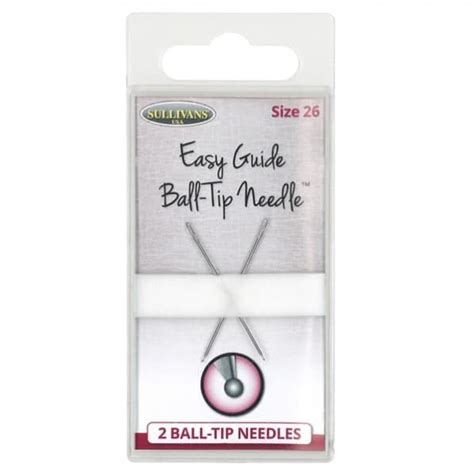 Easy Guide Ball Tip Needles Size 26 Cross Stitch And More