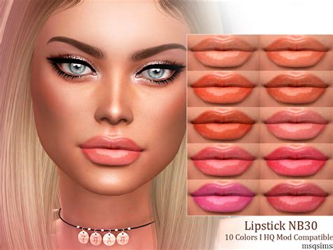 Lipstick Nb30 At Msq Sims Sims 4 Updates