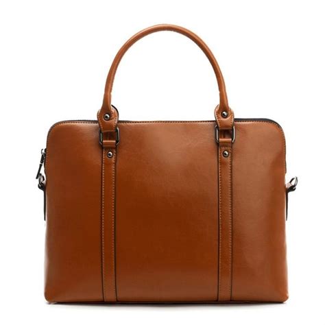 Premium Genuine Leather 14 Inch Briefcase For Women Leatherya
