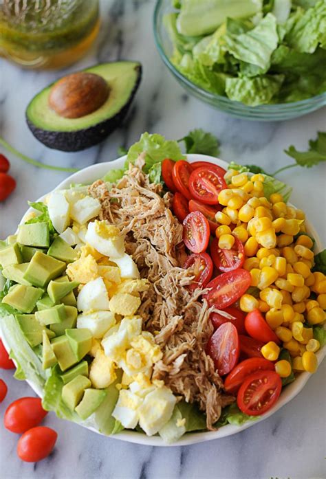 Easy Pulled Pork Cobb Salad Recipe Cook Smarts