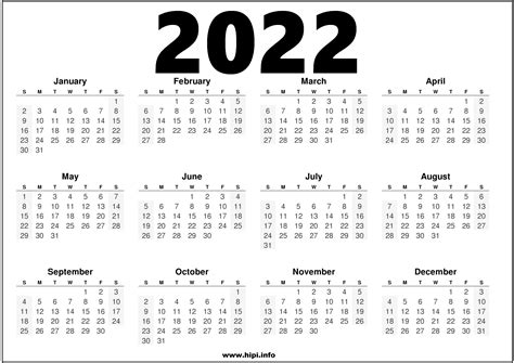 Calendar 2022 Printable Free Weekly 2022 Calendar
