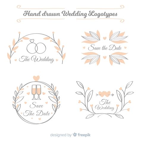 Premium Vector Wedding Logo Collection