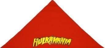 Hulk Hogan Hulkamania Bandana Red Apparel Amazon Co Uk Clothing
