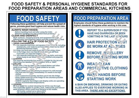 Health Safety X A Laminated Commercial Kitchen Signs Food Sexiezpicz Web Porn