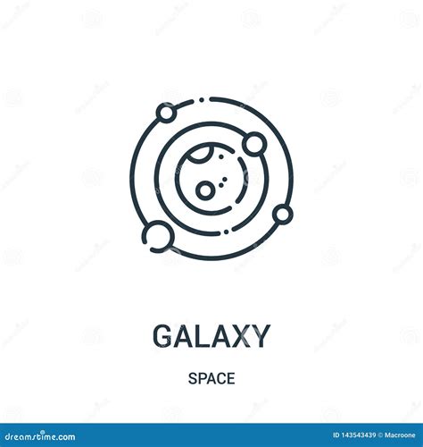 Galaxy Icon Vector From Space Collection Thin Line Galaxy Outline Icon