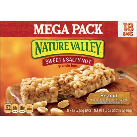 Nature Valley Sweet And Salty Nut Peanut Granola Bars 18 Ct 12 Oz Qfc