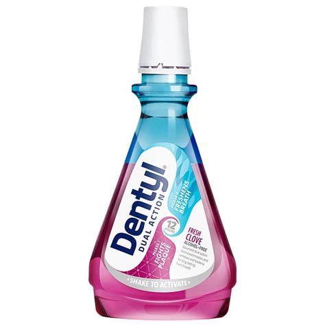 dentyl dual action fresh clove mouthwash 500ml dental care bandm