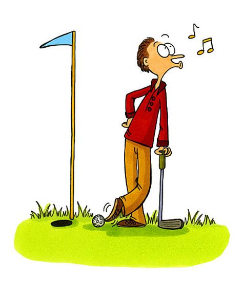 Golf Funny Illustrations Royalty Free Vector Graphics