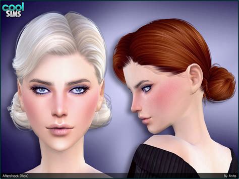 Woman Hair Bun Hairstyle Fashion The Sims 4 P3 Sims4