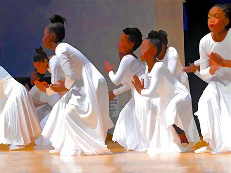 Praise Dancers In White Etsy
