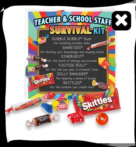 Pin By Angela Whiting On Teacher Appreciation Survival Kit For Teachers Survival Kit School