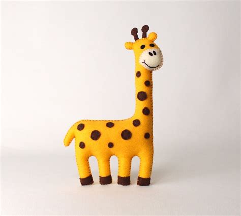Giraffe Sewing Pattern Felt Giraffe Hand Sewing Plushie Diy Etsy