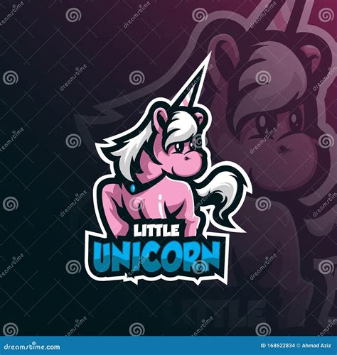 Unicorn Mascot Logo Design Vector With Modern Illustration Concept