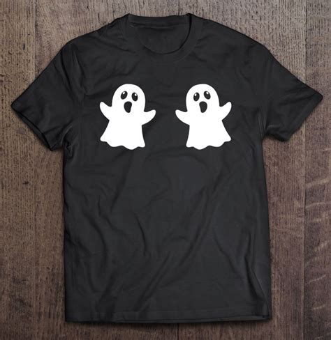 Ghost Boobs Halloween Costume Funny Ghost Boobs T Women