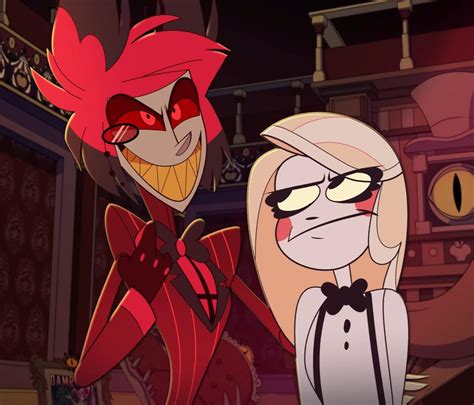 Alastor Having His Hand Over Charlies Shoulder Hazbin Hotel Meme Generator