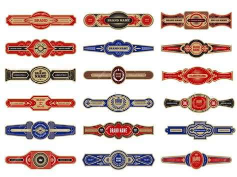 Premium Vector Cigar Badges Vintage Labels Set Template For Cigars