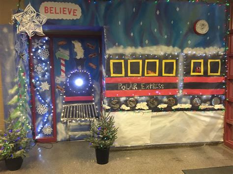 The Polar Express Christmas Door Decorating Contest Train Tracks Artofit