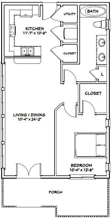 All house plans and images on dfd websites are protected under federal and international copyright law. Image result for 400 sq ft apartment floor plan | Small house floor plans, Tiny house floor ...