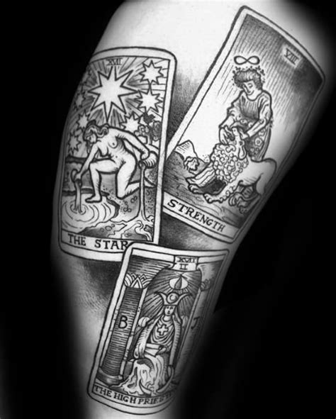 60 Tarot Tattoo Designs For Men Playing Card Ink Ideas