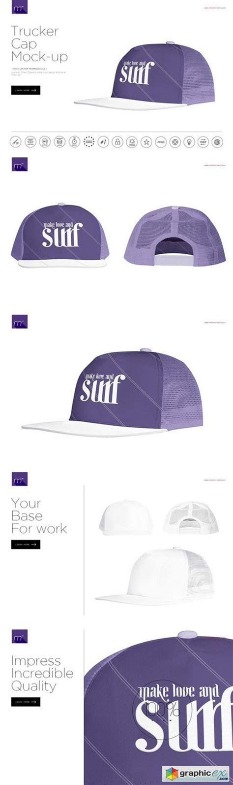Download Trucker Cap Mock-up » Free Download Vector Stock Image ...