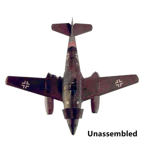 133 32cm Wwii German Me 262 Fighter Jet Paper Model Unassembled