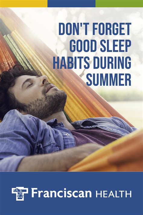 Summer Sleep Habits Franciscan Health