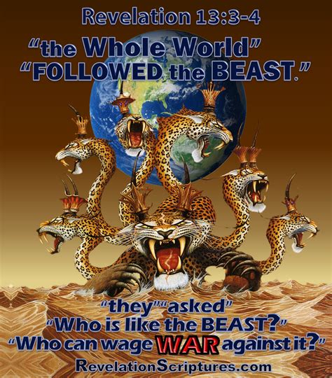 Revelation 13 Beast Image And Mark 666 Conquers Saints 42 Months