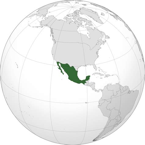 Location Of The Mexico In The World Map