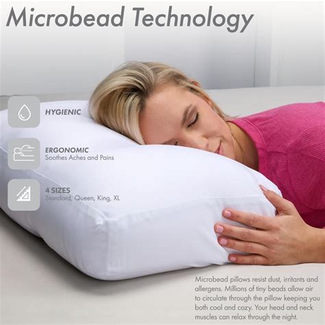 Premium Microbead Pillow Cooling Silk Like Cover Small Husband Pillow